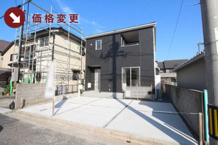 倉敷市児島元浜町の新築一戸建て分譲住宅の外観 物件詳細ページにリンク