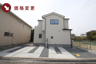 岡山市南区大福の新築一戸建て分譲住宅の外観 物件詳細ページにリンク