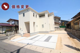 岡山県倉敷市中島の新築一戸建て分譲住宅の外観 物件詳細ページにリンク