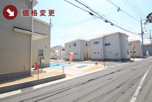岡山県倉敷市船穂町船穂の新築一戸建て分譲住宅の外観 物件詳細ページにリンク