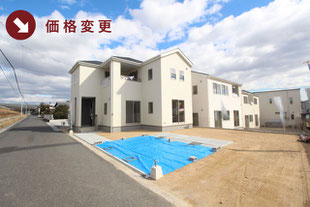 岡山県倉敷市片島町の新築一戸建て分譲住宅の外観 物件詳細ページにリンク
