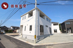 岡山県総社市井尻野の新築一戸建て分譲住宅の外観 物件詳細ページにリンク