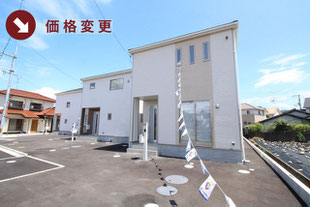 岡山県総社市真壁の新築一戸建て分譲住宅の外観 物件詳細ページにリンク