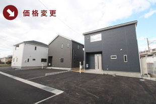 岡山市中区清水の新築一戸建て分譲住宅の外観 物件詳細ページにリンク