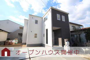 岡山県岡山市東区久保の新築一戸建て分譲住宅の外観 物件詳細ページにリンク