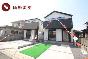 岡山市南区藤田の新築一戸建て分譲住宅の外観 物件詳細ページにリンク