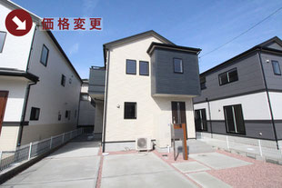 岡山市中区平井の新築一戸建て分譲住宅の外観 物件詳細ページにリンク