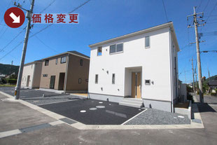 岡山市北区牟佐の新築一戸建て分譲住宅の外観 物件詳細ページにリンク