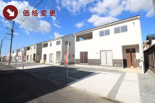 岡山県倉敷市児島下の町の新築一戸建て分譲住宅の外観 物件詳細ページにリンク