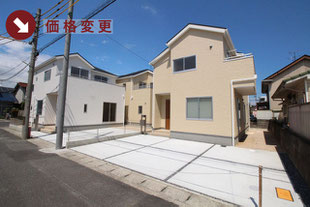 岡山県岡山市東区益野町の新築一戸建て分譲住宅の外観 物件詳細ページにリンク