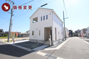 岡山県倉敷市東塚の新築一戸建て分譲住宅の外観 物件詳細ページにリンク