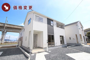 岡山県倉敷市児島阿津の新築一戸建て分譲住宅の外観 物件詳細ページにリンク