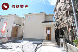 岡山市北区下伊福上町の新築一戸建て分譲住宅の外観 物件詳細ページにリンク