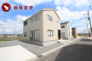 岡山県倉敷市片島町の新築一戸建て分譲住宅の外観 物件詳細ページにリンク