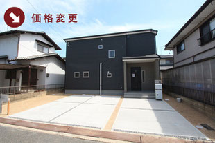 玉野市東紅陽台の新築一戸建て分譲住宅の外観 物件詳細ページにリンク
