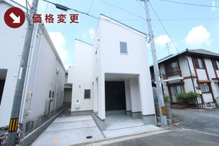 岡山県岡山市北区田中の新築一戸建て分譲住宅の外観 物件詳細ページにリンク