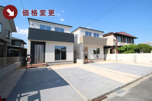 岡山市中区藤原光町2丁目の新築一戸建て分譲住宅の外観 物件詳細ページにリンク
