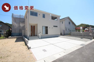 岡山県玉野市長尾の新築一戸建て分譲住宅の外観 物件詳細ページにリンク