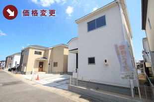 岡山県倉敷市中畝の新築一戸建て分譲住宅の外観 物件詳細ページにリンク