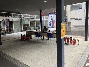 天竜消防署にて㈲石垣防災、(同)藤屋設備様が回収窓口にあたって頂きました