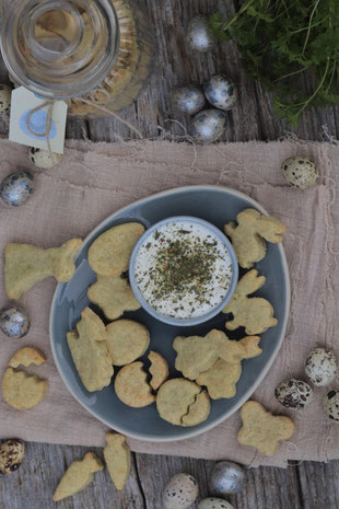 Parmesankekse für Ostern