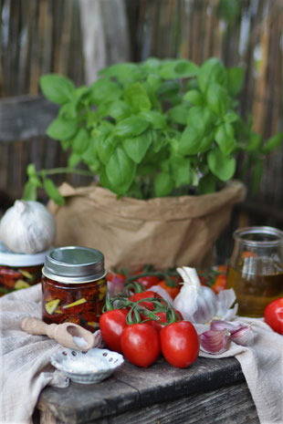 Tomaten im Glas