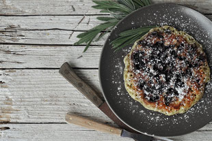 Heidelbeer-Haferflocken-Pancake ohne Zucker