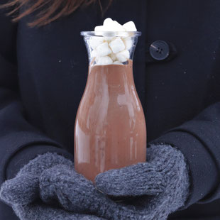 heiße Schokolade mit Marschmellows