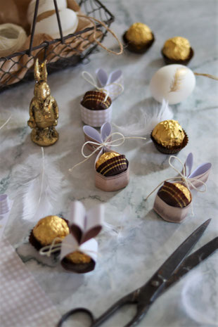 einfache Tischdeko für Ostern