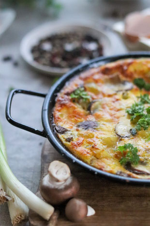 Erdäpfel-Käse-Omelette