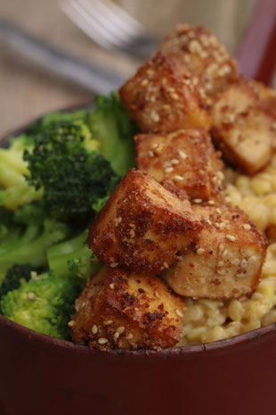 Tofu und Brokkoli
