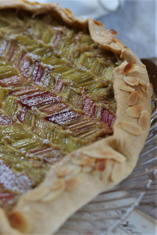 süße Rhabarber Galette