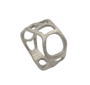 Edelstahlring RH455 mit modernem Cut-out Design