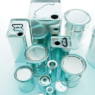 metal cans metal canisters metal pails metal bottles metal packaging HUBER Packaging 