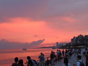 淡水の夕焼け