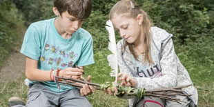 Kinder Lernen in der Natur