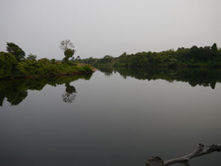 Abendstunde am River von Kambodscha (Vergrößern anklicken)