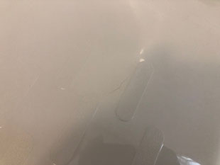 FRP浴槽割れ修理、塗装