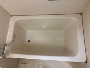 FRP浴槽割れ修理、塗装