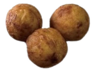 揚げたこ焼き3個