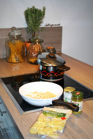 Tortellini , grüne Bohnen, Rezepte für Kinder, Superfood, gesund Essen, Pesto