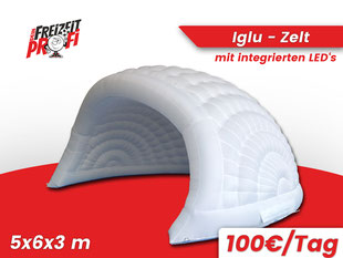 Miete jetzt unser Iglu Zelt für deine Party! Dein Freizeitprofi ist deine Eventagentur aus dem Eichsfeld.