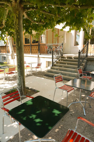 Aussenbereich des Cafés