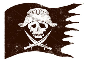 海賊旗　海賊　ドクロマーク　旗　海賊船