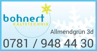Bohnert Kältetechnik GmbH, Allmendgrün 3d, 77799 Ortenberg