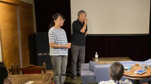 2023年9月24日 逗子上映会（シネマ・アミーゴにて）奥：伊東監督