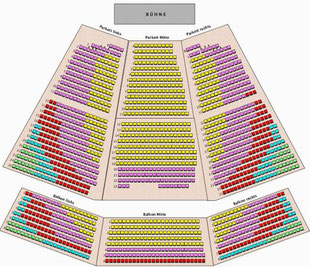 Saalplan Musical Dome Köln