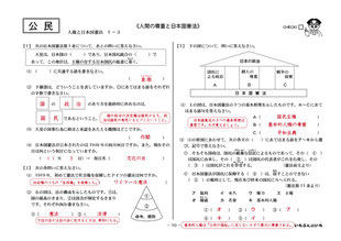 いちぶんのいち中学公民見本２