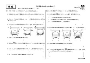 いちぶんのいち中学地理見本１