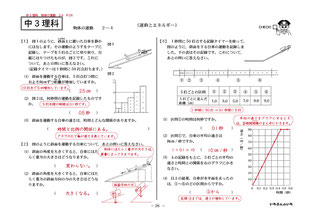 いちぶんのいち中学理科３年見本２